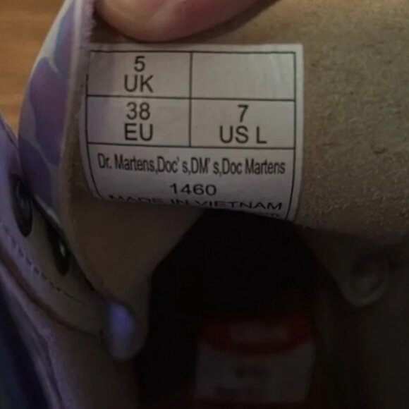 Dr. Martens 1460 FLORAL MASH UP LEATHER LACE UP BOOTS size 7🆕📦⌚🏃💨⚡🚚 - Picture 9 of 15